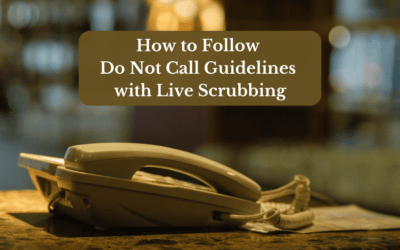 How to Follow Do Not Call Guidelines with Live Scrubbing